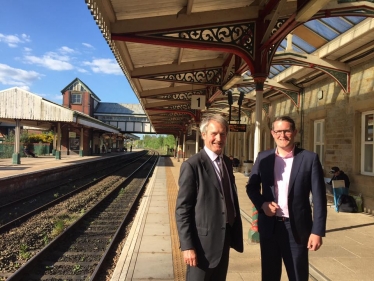 Andrew Atkinson at Railway Station