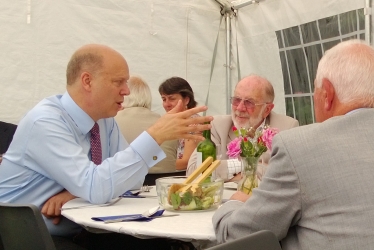 Chris Grayling talks to Wrexham Association